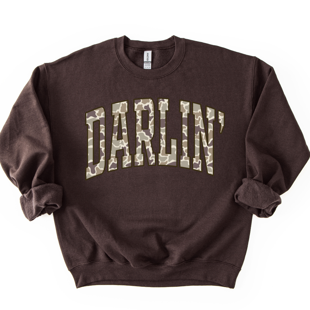 CAMO DARLIN CREWNECK