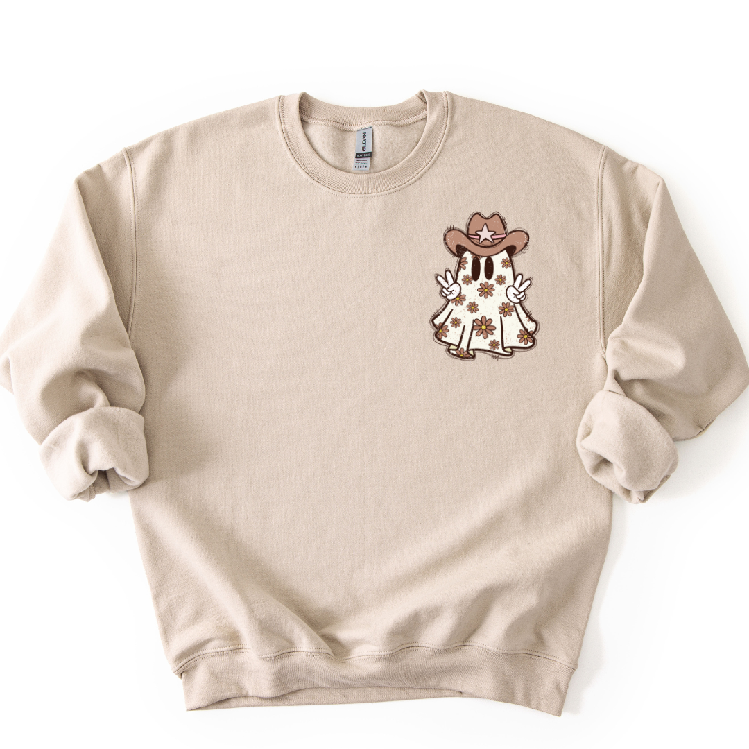 COWGIRL GHOST CREWNECK