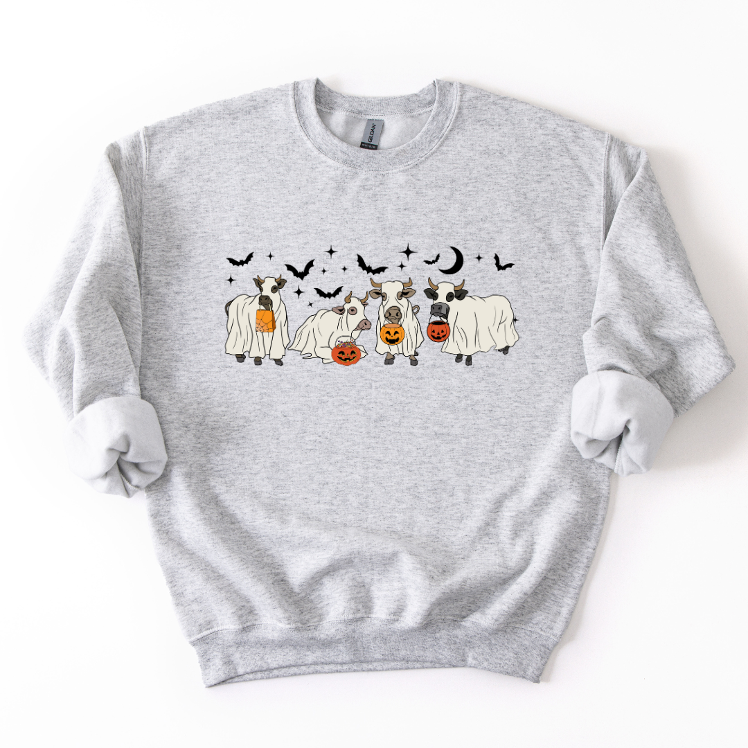 HALLOWEEN COWS CREWNECK