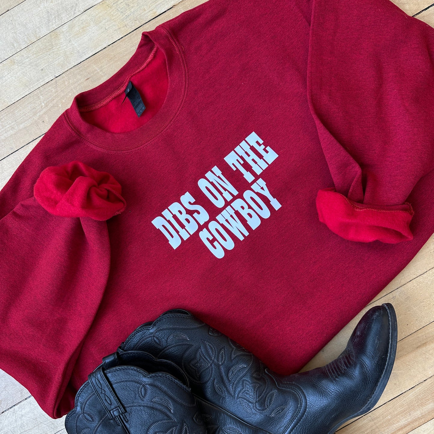 DIBS ON THE COWBOY CREWNECK