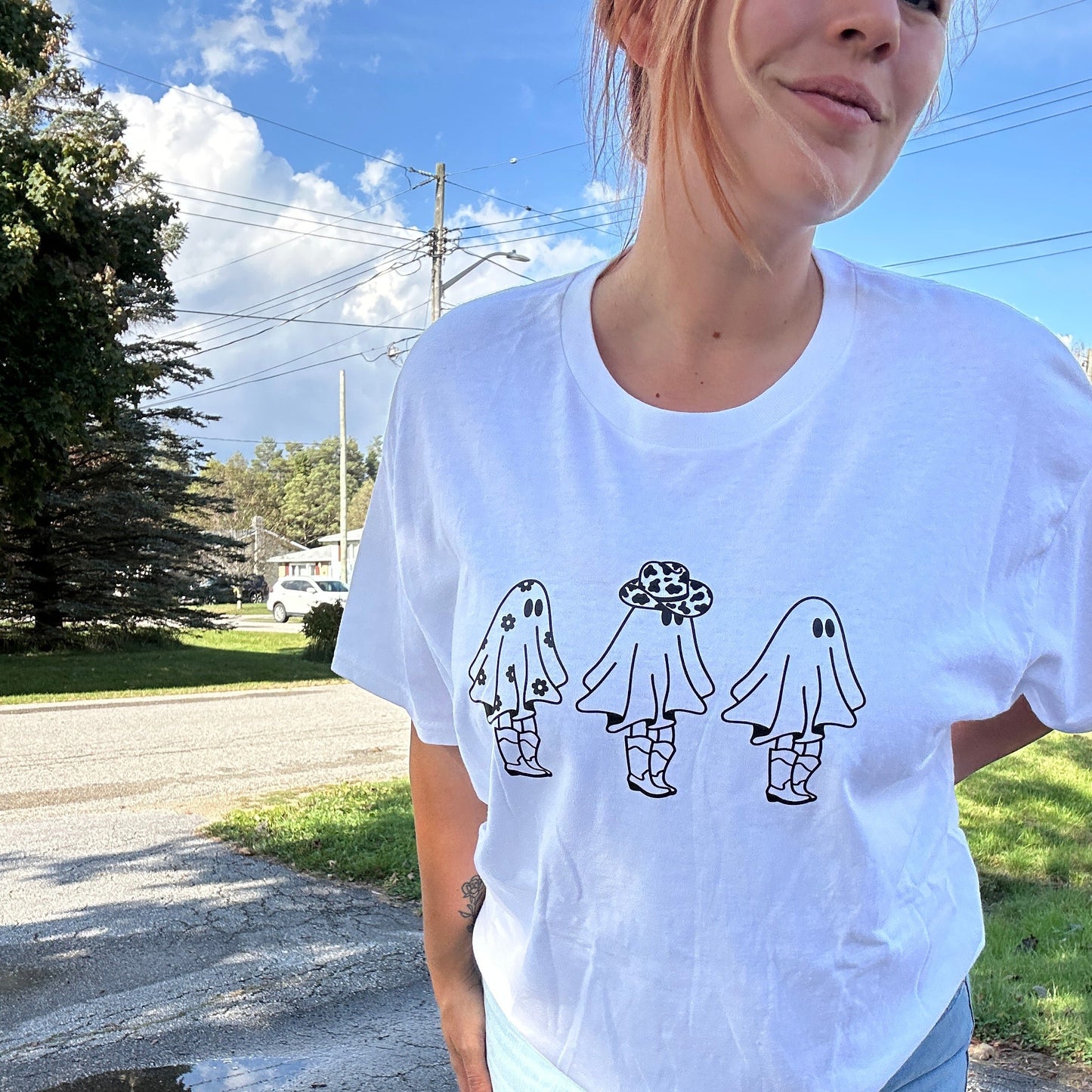 COWBOY BOOT GHOSTIE TSHIRT