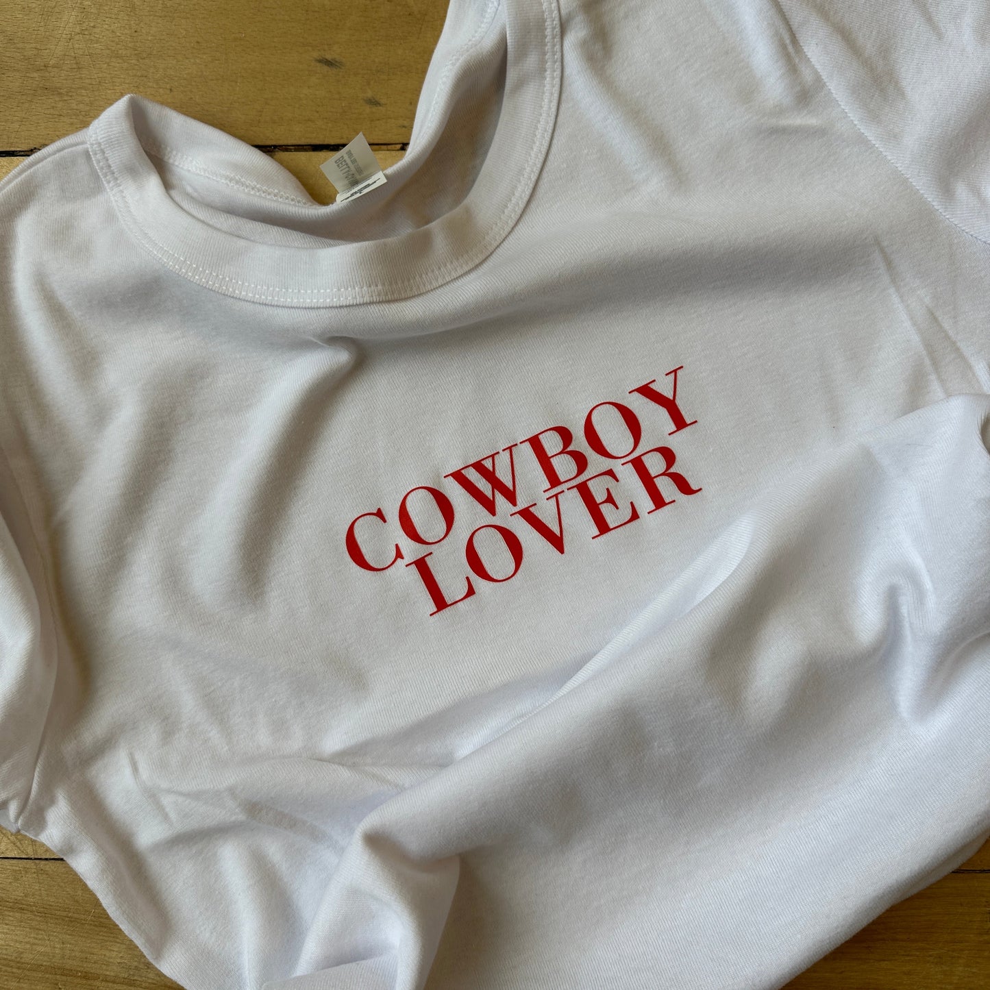 COWBOY LOVER CROPPED TSHIRT