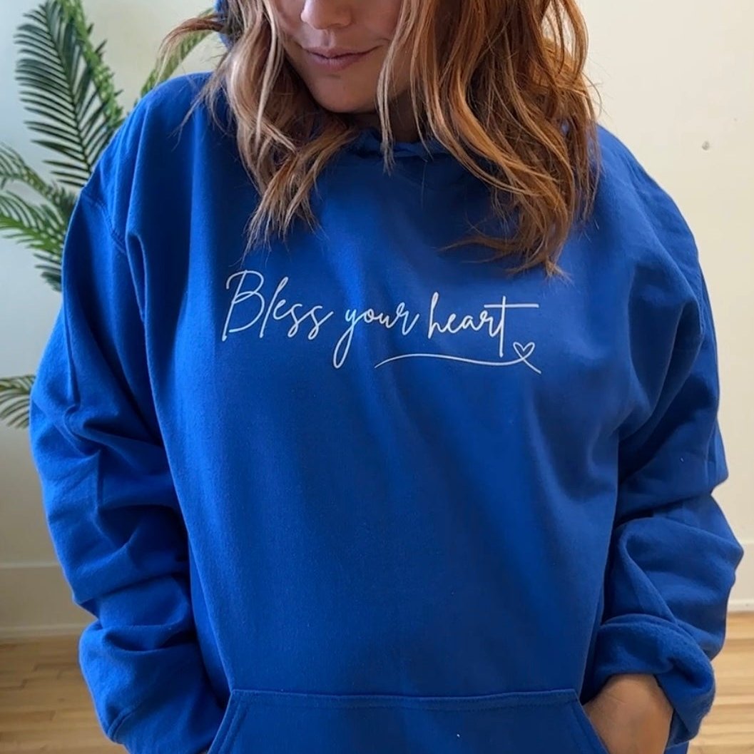 Blue bless your heart hoodie. Megan Moroney inspired