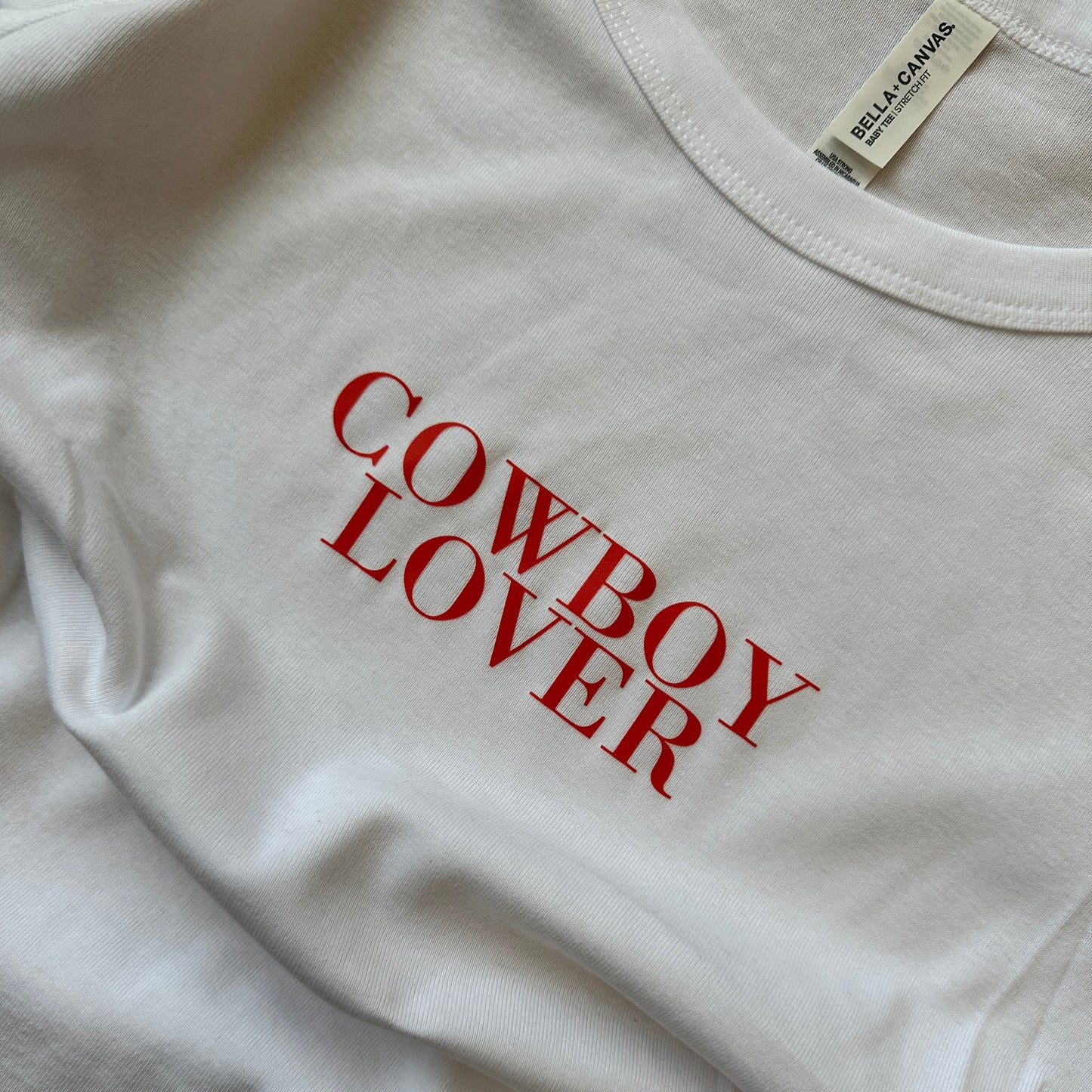 COWBOY LOVER CROPPED TSHIRT