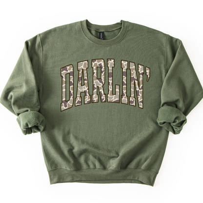 CAMO DARLIN CREWNECK