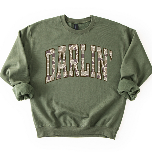 CAMO DARLIN CREWNECK