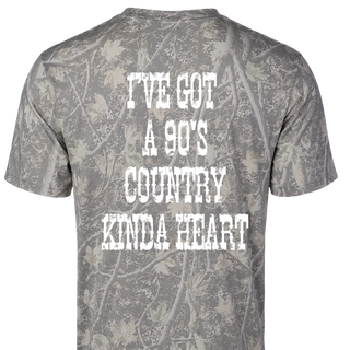 90'S COUNTRY KINDA HEART CAMO TSHIRT