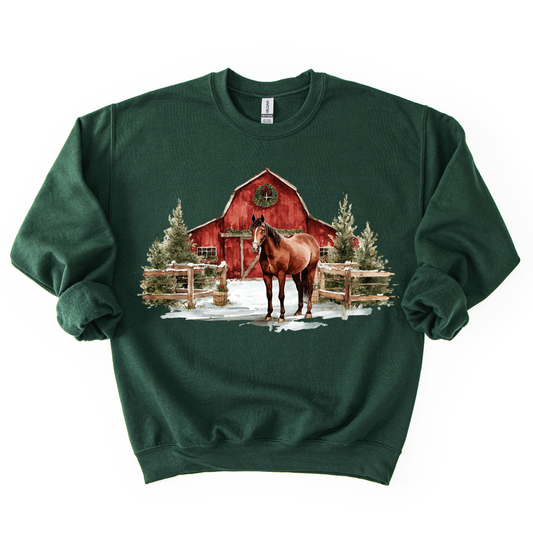 BARN HORSE CREWNECK
