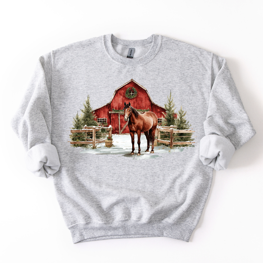 BARN HORSE CREWNECK