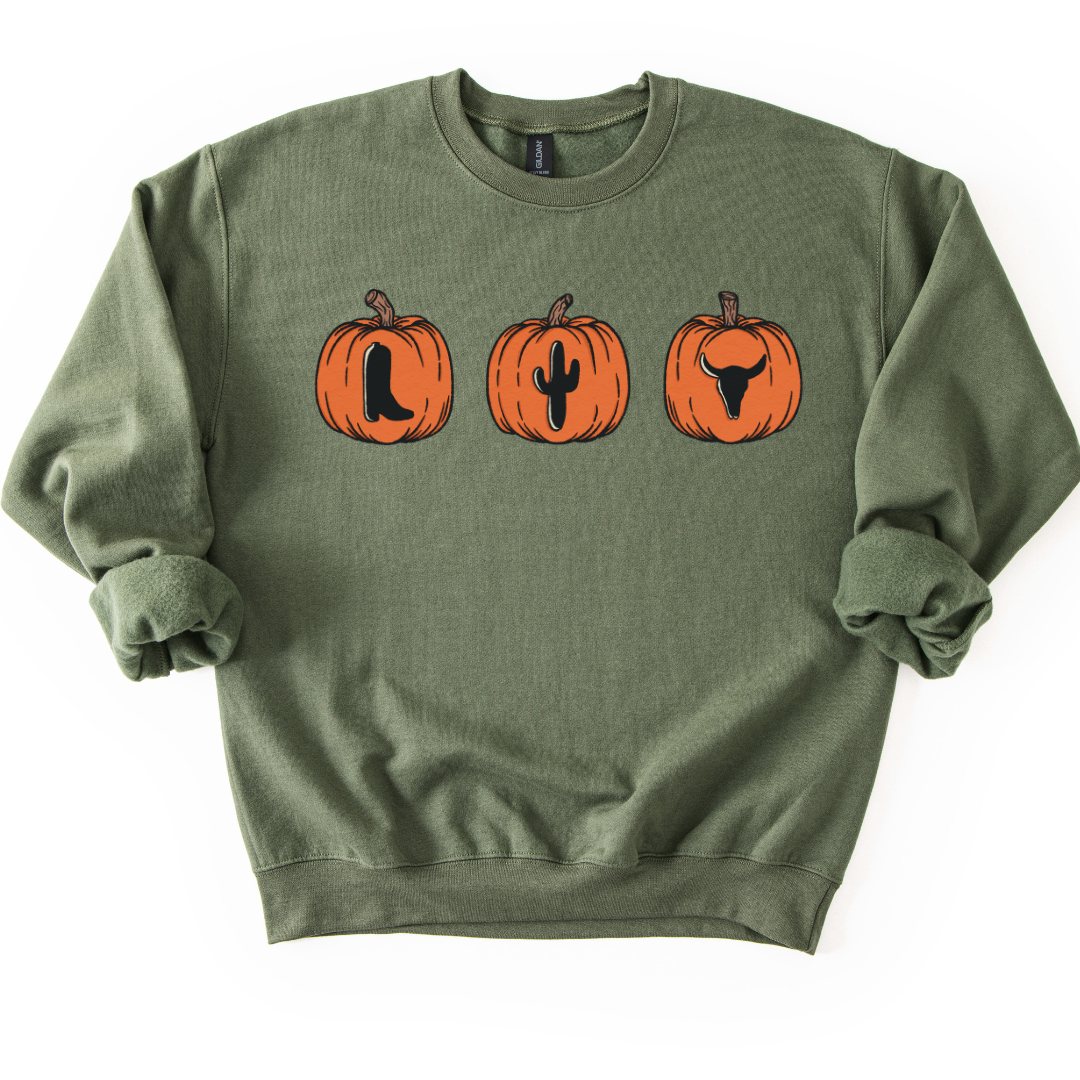 PUMPKIN TRIO CREWNECK