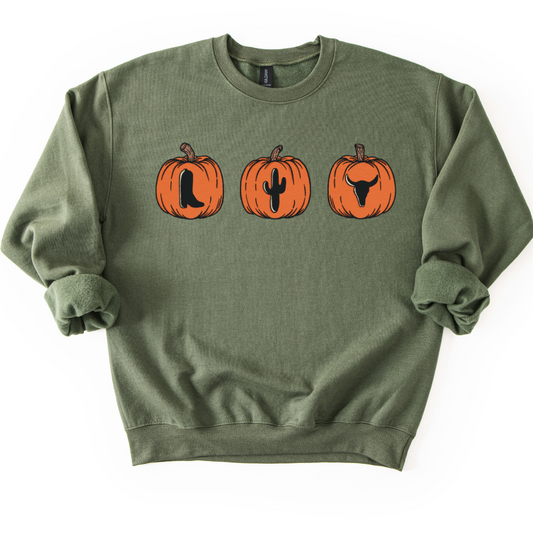 PUMPKIN TRIO CREWNECK
