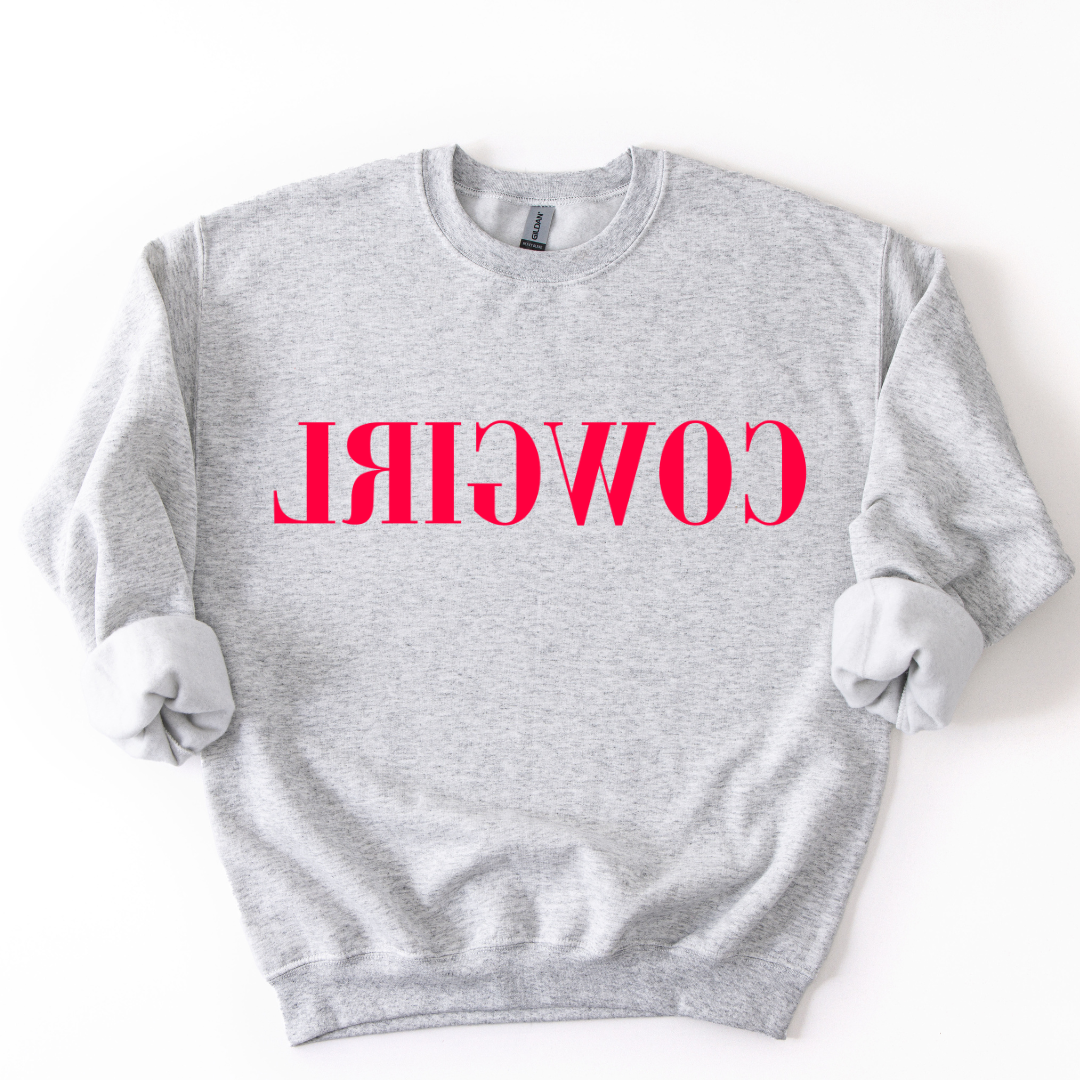 REVERSE COWGIRL CREWNECK