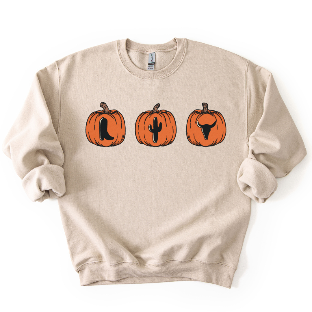 PUMPKIN TRIO CREWNECK