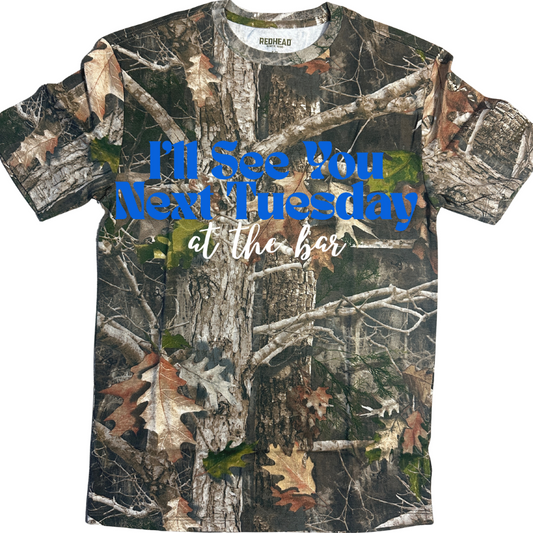 SEE YOU NEXT TUESDAY CAMO TSHIRT