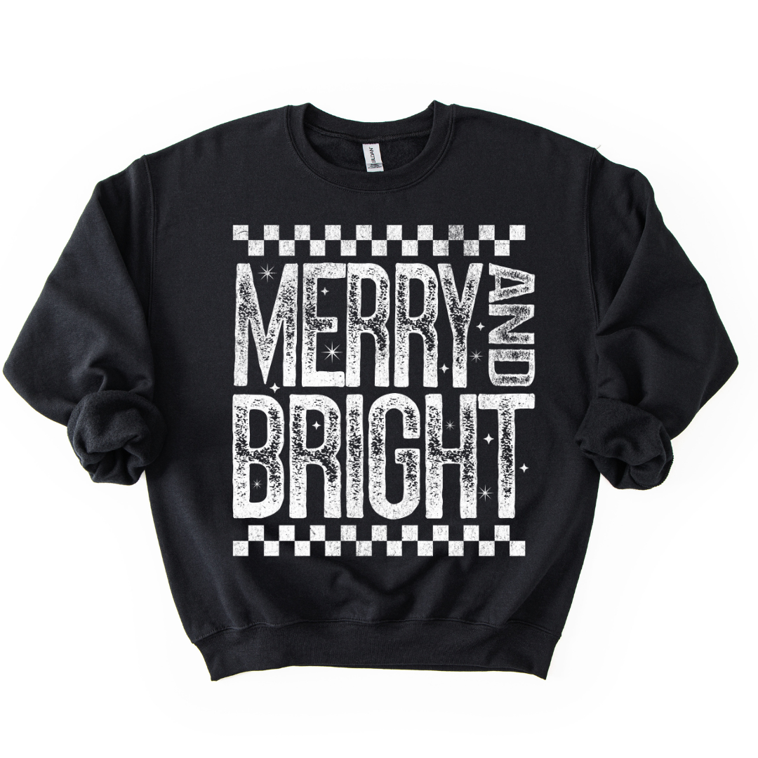 MERRY AND BRIGHT CREWNECK