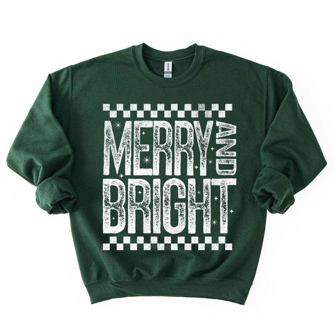 MERRY AND BRIGHT CREWNECK