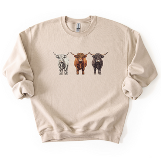 HIGHLAND COW CREWNECK