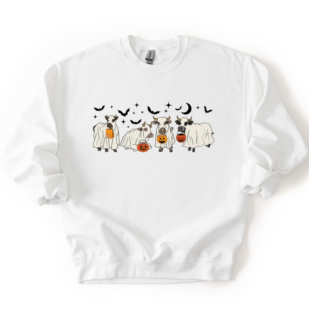 HALLOWEEN COWS CREWNECK
