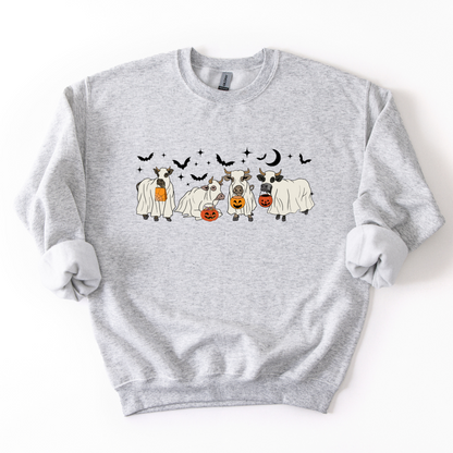 HALLOWEEN COWS CREWNECK