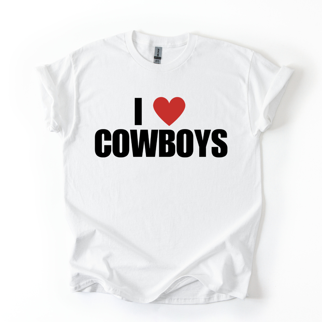I HEART COWBOYS TSHIRT