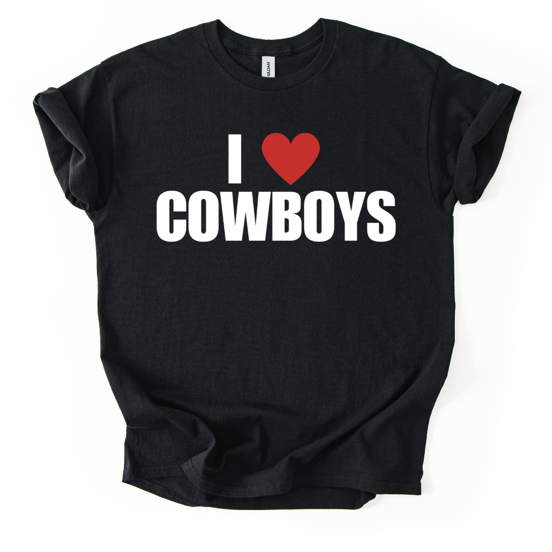 I HEART COWBOYS TSHIRT