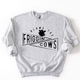 BLAME THE COWS CREWNECK