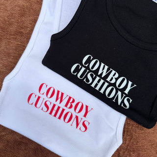 COWBOY CUSHIONS CROPPED BABY TANK