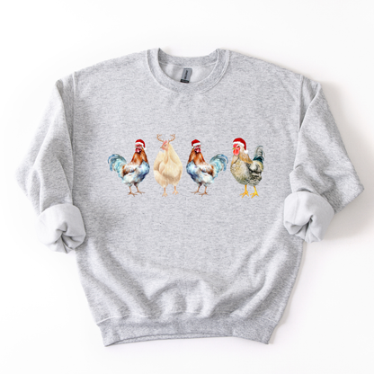 CHRISTMAS CHICKENS CREWNECK