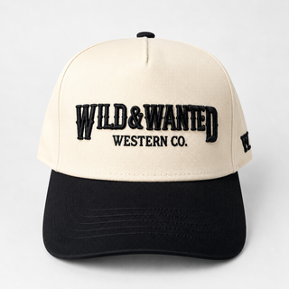 WILD & WANTED LOGO BLACK WRANGLER